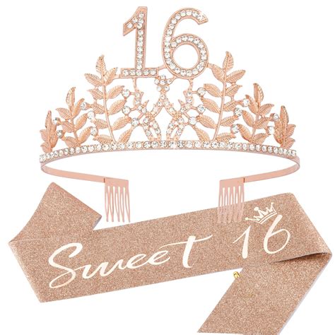 16th birthday sash and tiara|tiara for sweet 16.